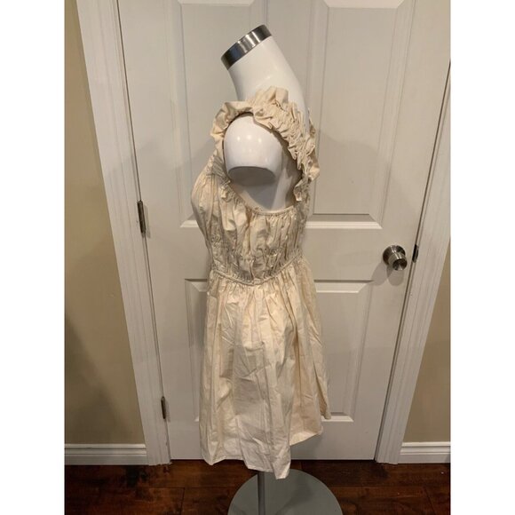 English Factory Cream Sundress W/ Ruffle Elastic Straps, Size M, NWT! - Picture 5 of 9